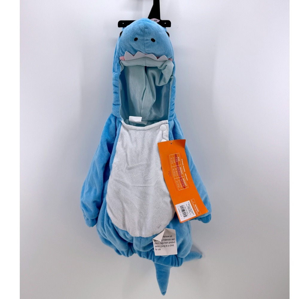 Hyde & EEK Infant Shark Halloween Costume Blue 0-6 Months NEW